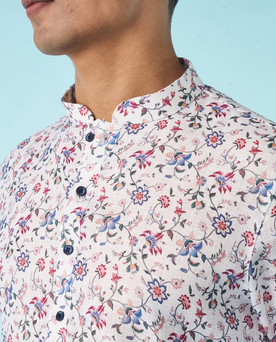 Diwas Men White Elegance Kurta