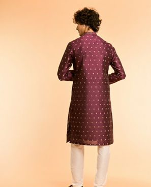 Diwas Men Wine Wonder Kurta