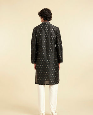 Diwas Men Black Majestic Kurta