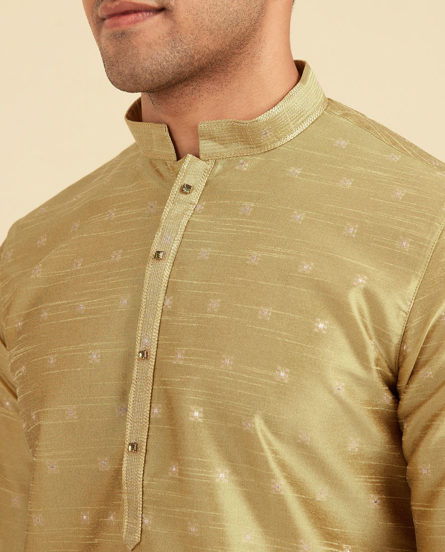 Diwas Men Mehndi Green Radiance Kurta