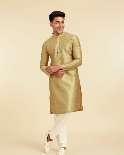 Diwas Men Mehndi Green Radiance Kurta