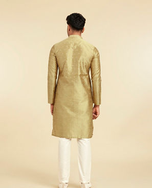 Diwas Men Mehndi Green Radiance Kurta