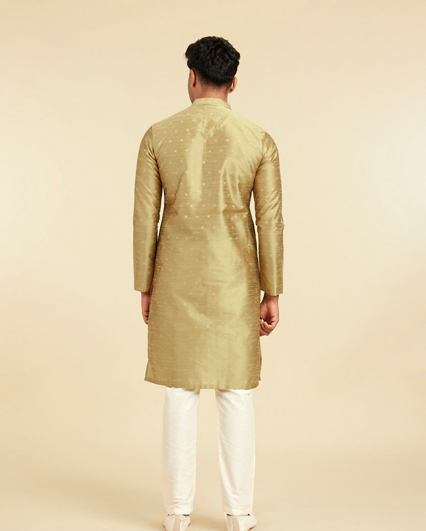 Diwas Men Mehndi Green Radiance Kurta