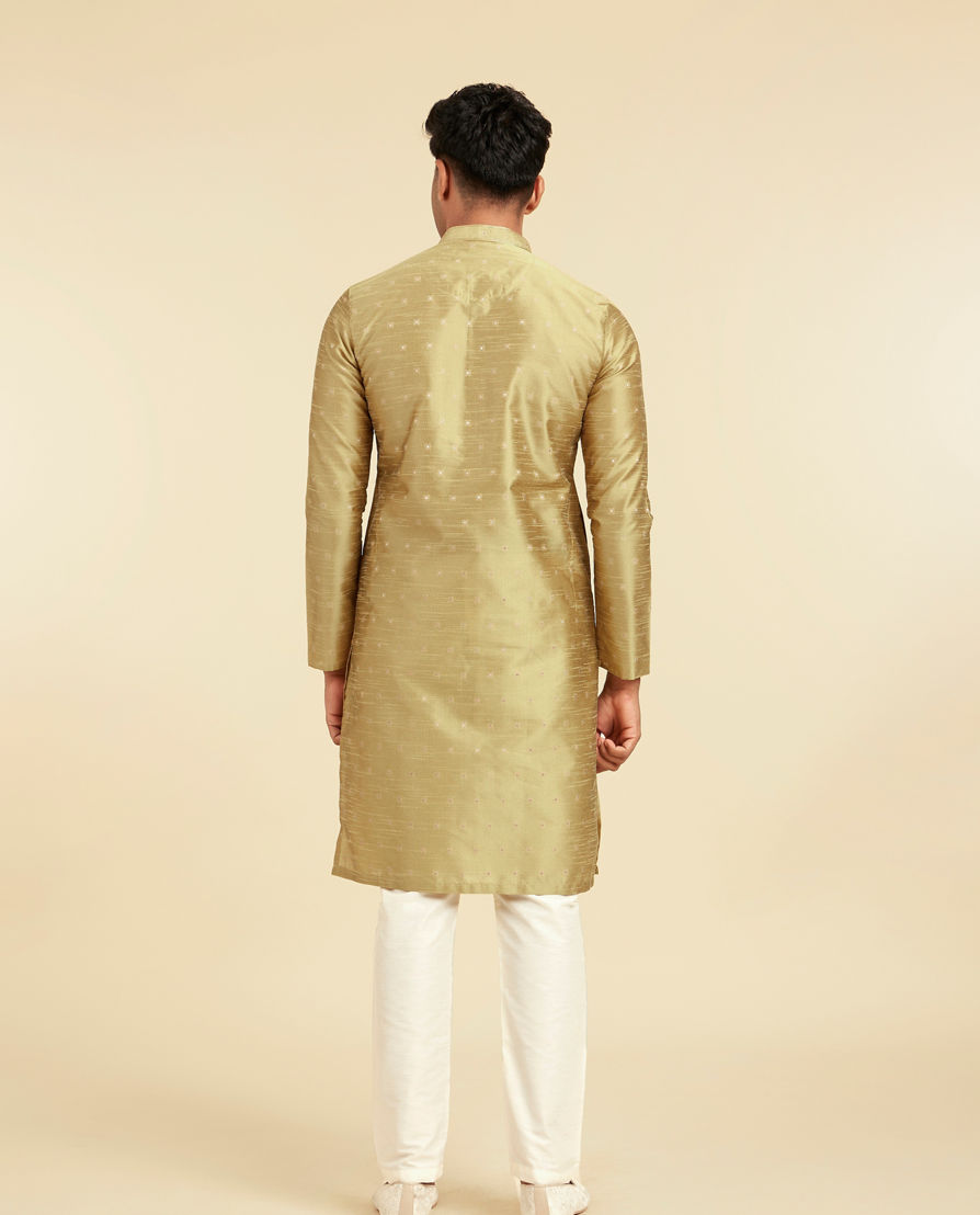 Diwas Men Mehndi Green Radiance Kurta
