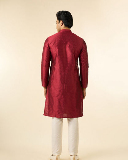 Diwas Men Elegant Maroon Kurta
