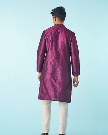 Diwas Men Dazzling Purple Kurta