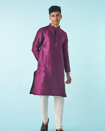 Diwas Men Dazzling Purple Kurta