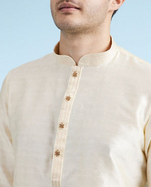 Diwas Men Cream Elegance Kurta