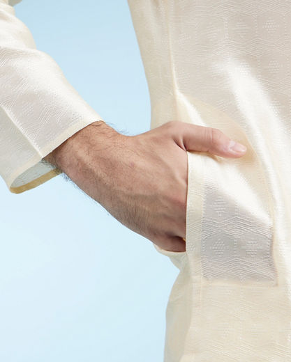 Diwas Men Cream Elegance Kurta