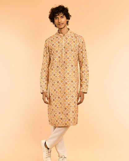 Diwas Men Yellow Diwaas Special Kurta