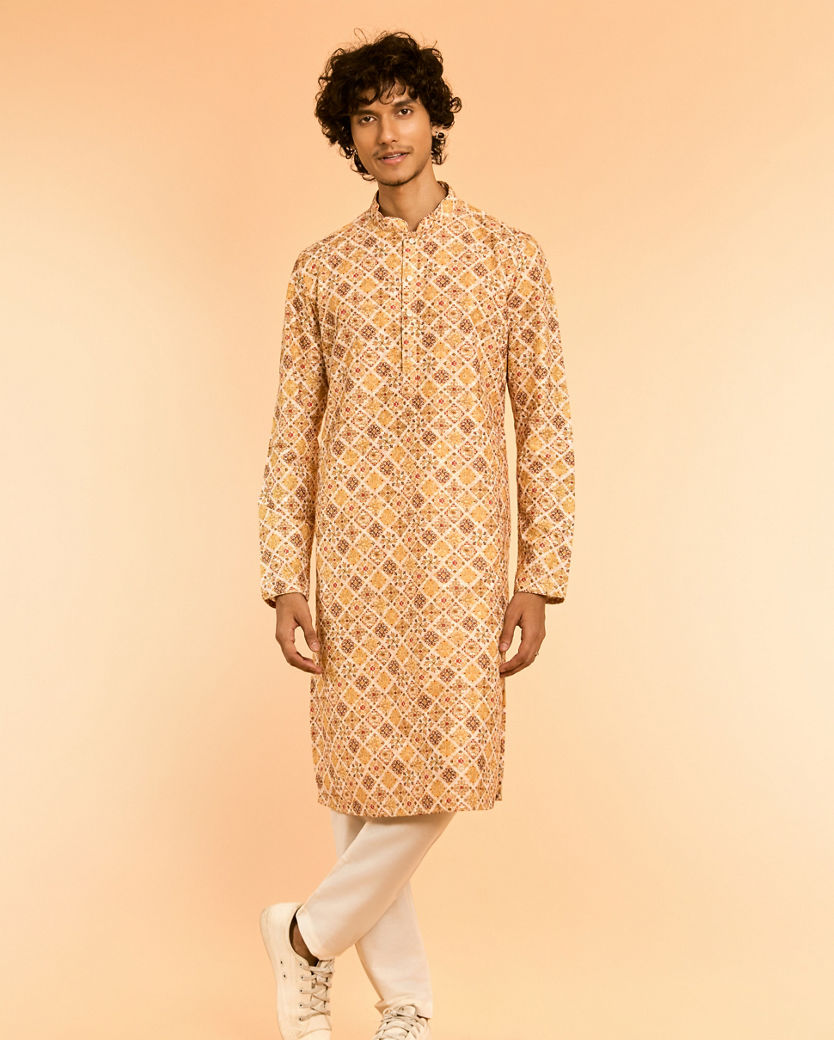 Diwas Men Yellow Diwaas Special Kurta