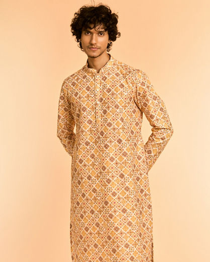 Diwas Men Yellow Diwaas Special Kurta