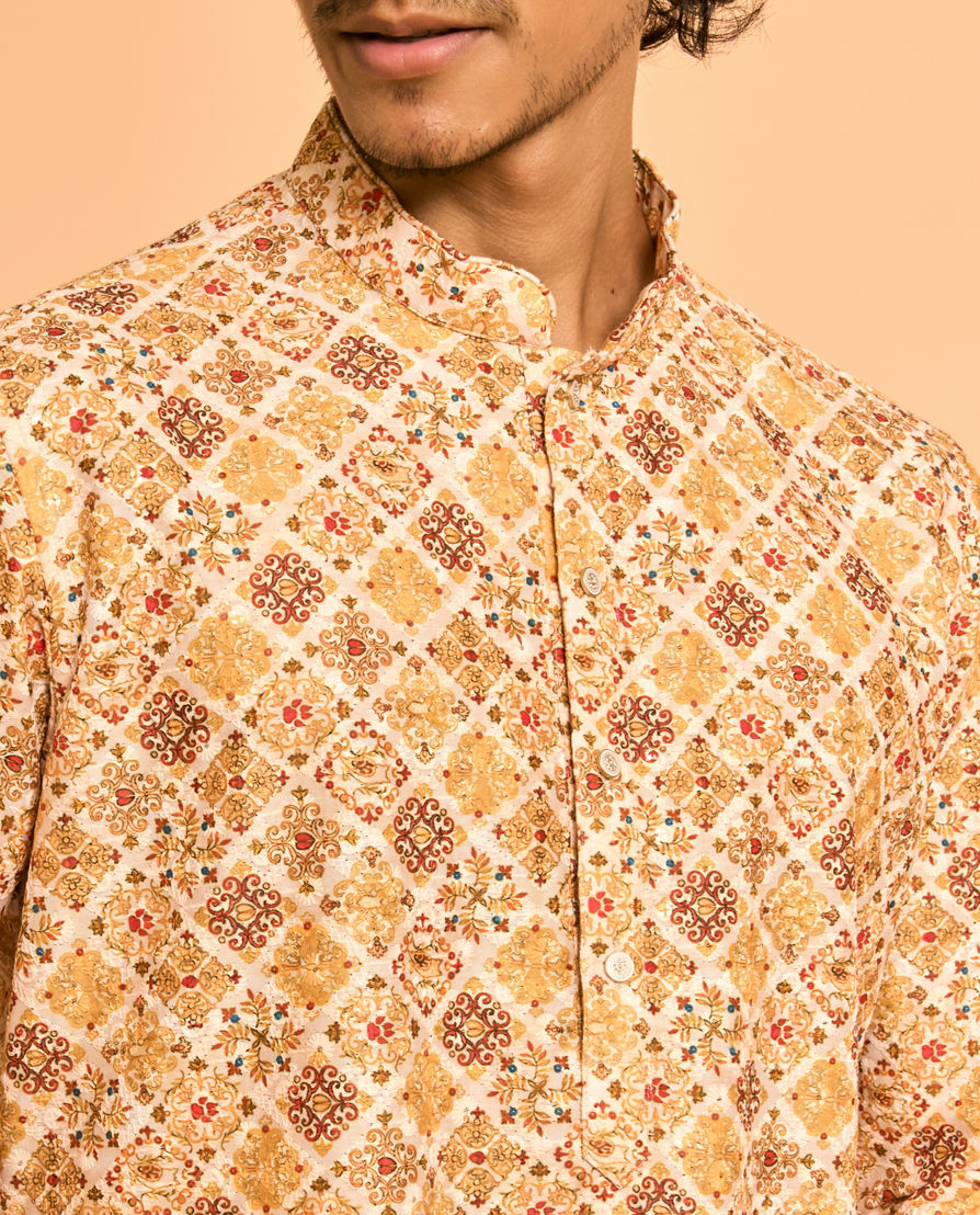 Diwas Men Yellow Diwaas Special Kurta