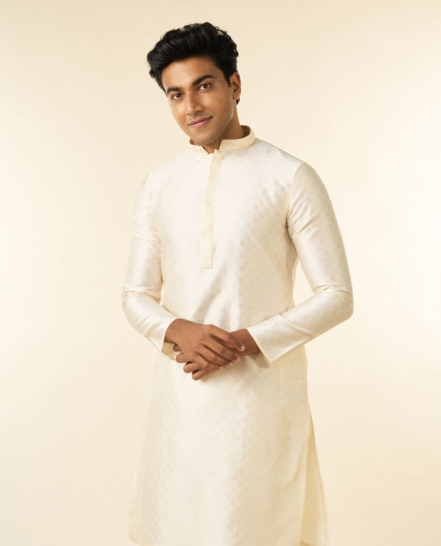 Diwas Men Cream Elegance Kurta