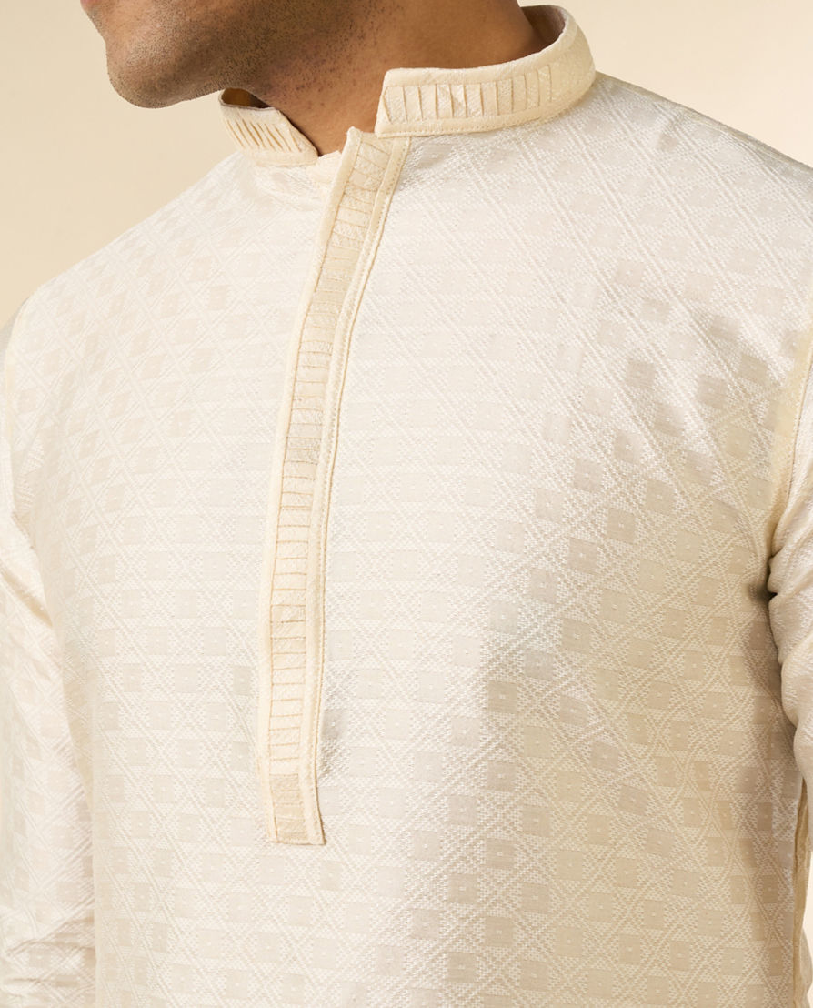 Diwas Men Cream Elegance Kurta