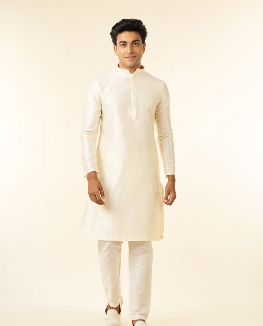 Diwas Men Cream Elegance Kurta