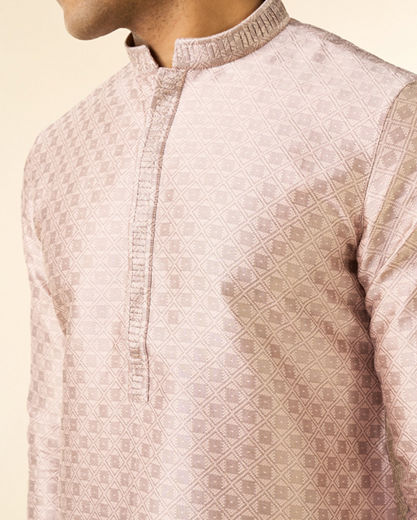 Diwas Men Dusty Pink Elegance Kurta