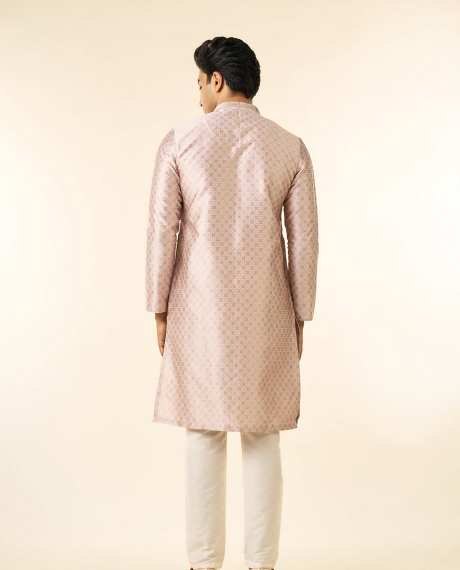Diwas Men Dusty Pink Elegance Kurta