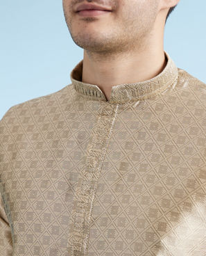 Diwas Men Walnut Beige Festive Kurta