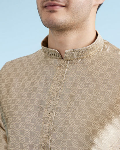 Diwas Men Walnut Beige Festive Kurta