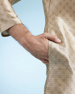Diwas Men Walnut Beige Festive Kurta