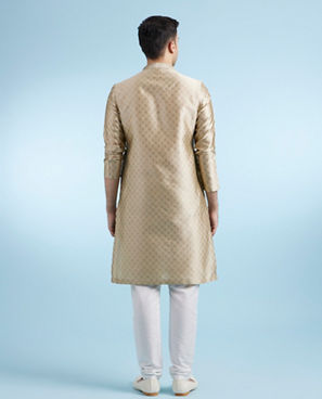 Diwas Men Walnut Beige Festive Kurta