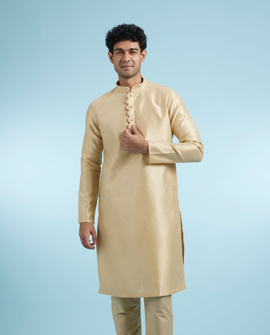 Diwas Men Radiant Beige Elegance Kurta