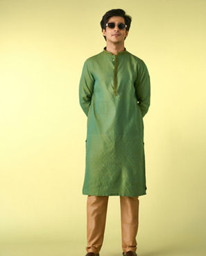 Diwas Men Emerald Elegance Kurta Pajama