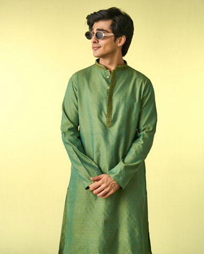 Diwas Men Emerald Elegance Kurta Pajama