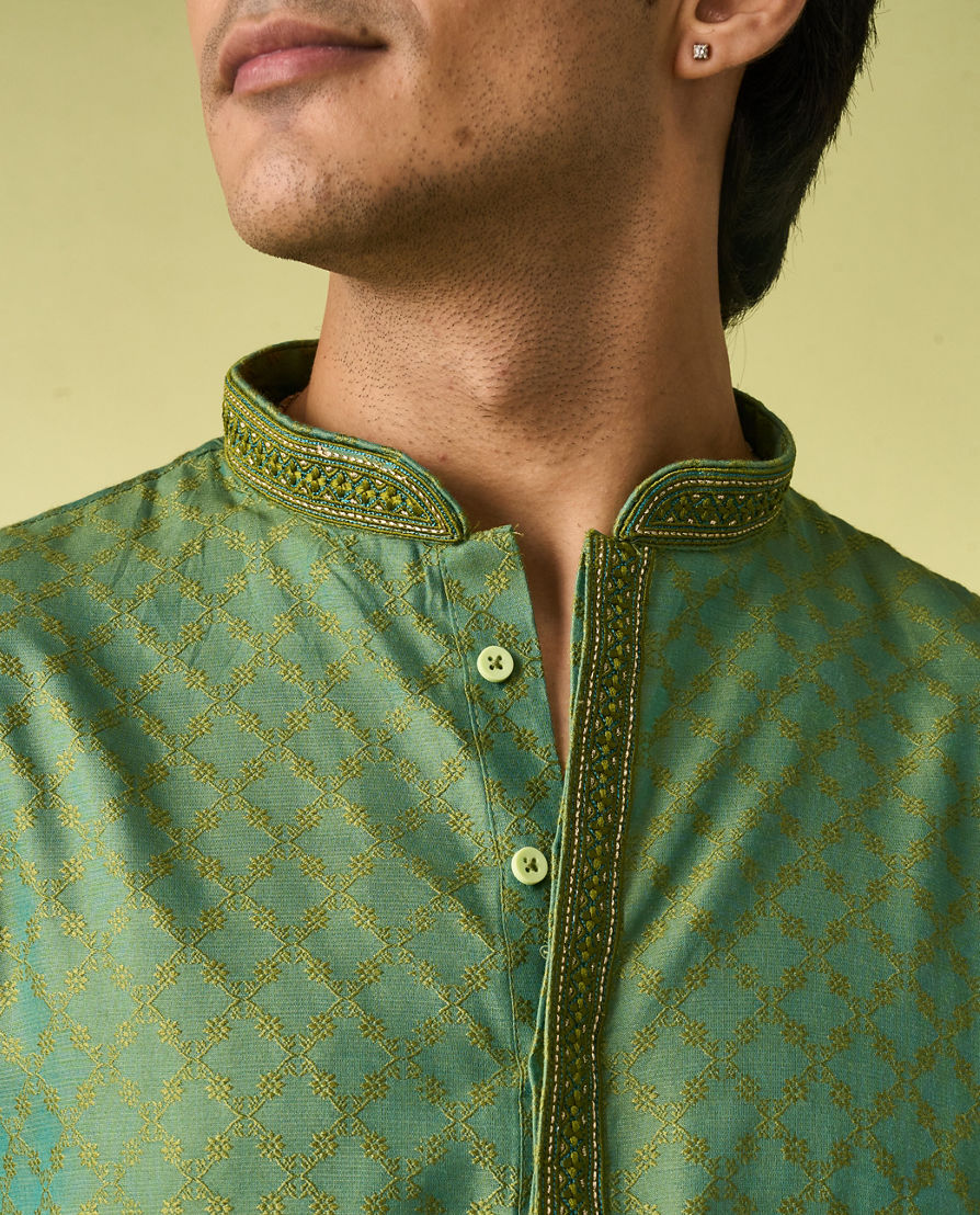 Diwas Men Emerald Elegance Kurta Pajama