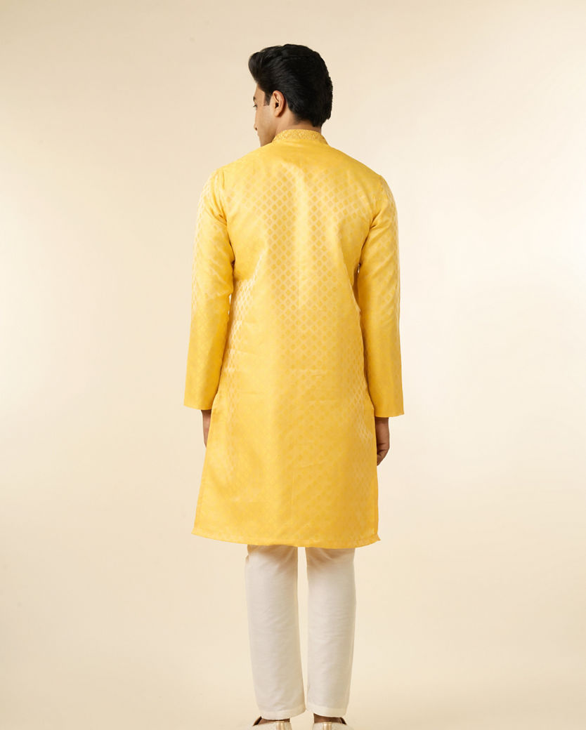 Diwas Men Sun Kissed Yellow Kurta