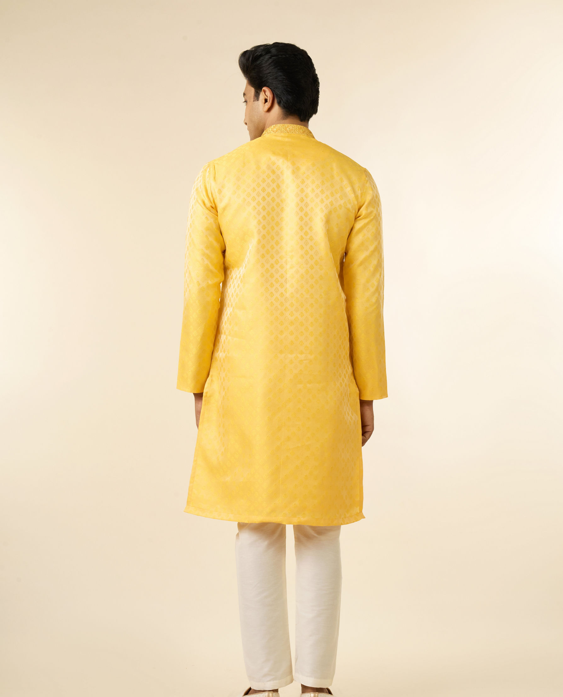 Diwas Men Sun Kissed Yellow Kurta