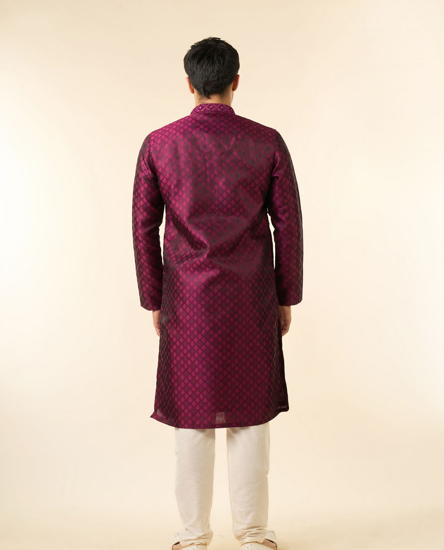 Diwas Men Rani Pink Royal Splendor Kurta