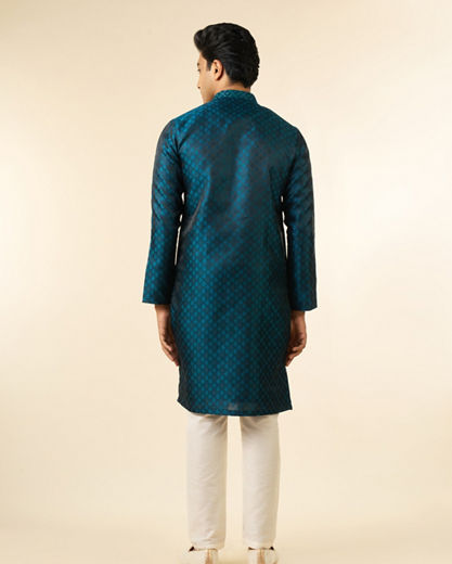 Diwas Men Teal Blue Radiance Kurta