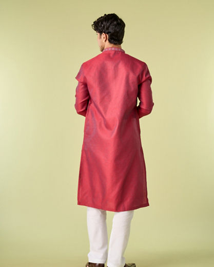 Diwas Men Maroon Majesty Kurta