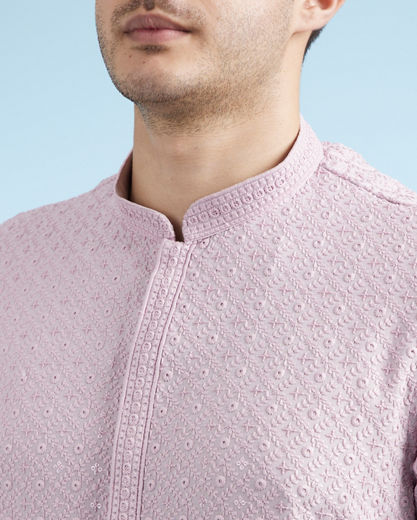 Diwas Men Lilac Viscose Kurta