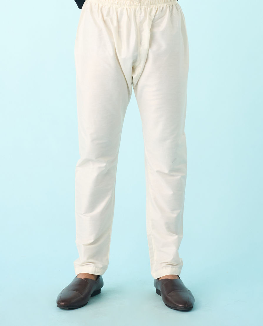 Diwas Men Black Viscose Kurta Pajama