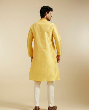 Diwas Men Sunshine Hues Yellow Kurta