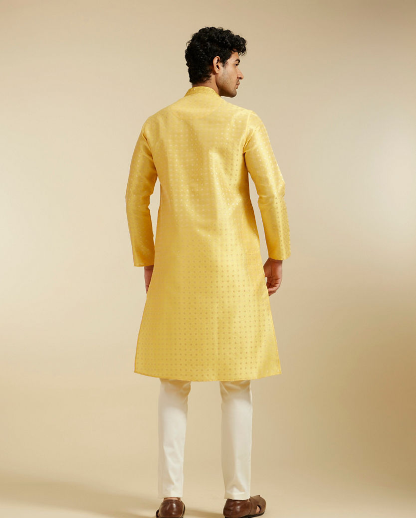 Diwas Men Sunshine Hues Yellow Kurta