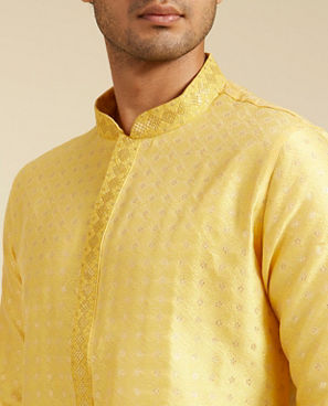 Diwas Men Sunshine Hues Yellow Kurta