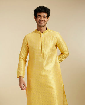 Diwas Men Sunshine Hues Yellow Kurta