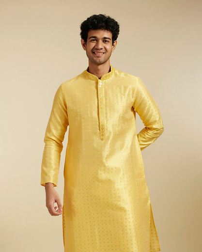 Diwas Men Sunshine Hues Yellow Kurta