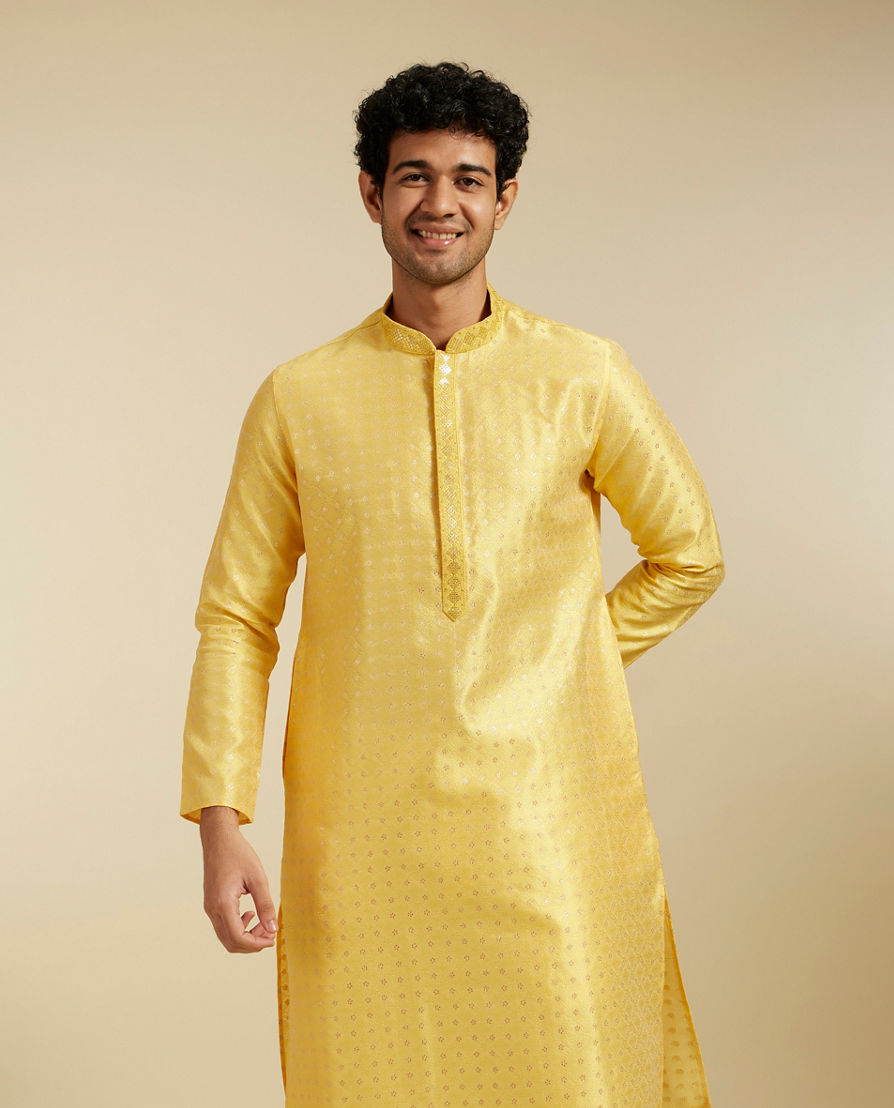 Diwas Men Sunshine Hues Yellow Kurta