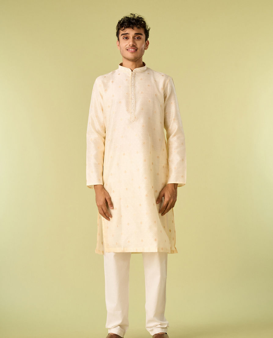 Diwas Men Cream Celebration Kurta