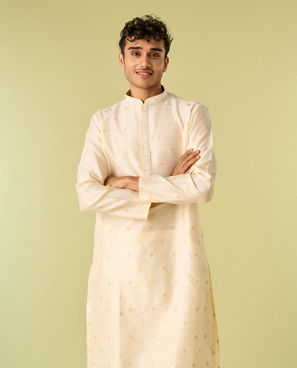 Diwas Men Cream Celebration Kurta