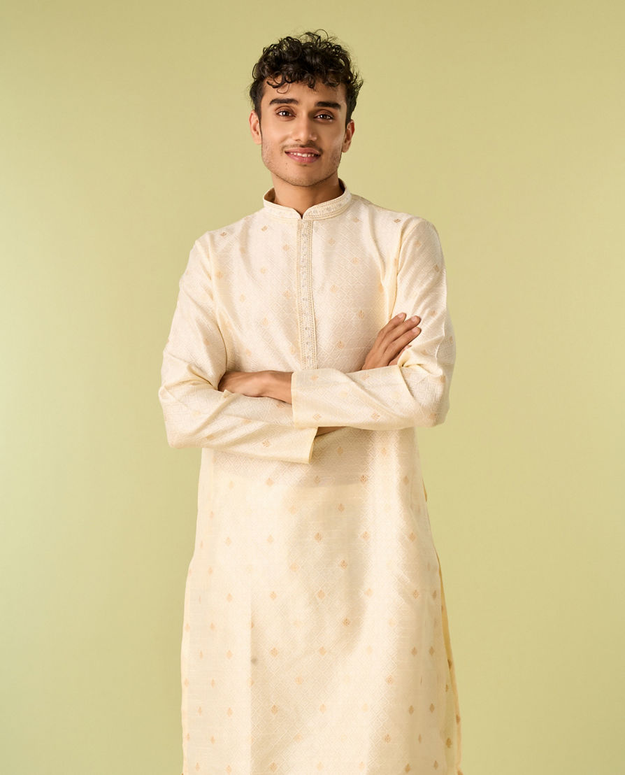 Diwas Men Cream Celebration Kurta