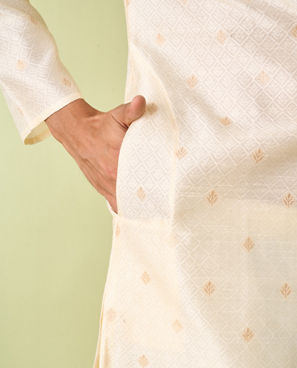 Diwas Men Cream Celebration Kurta