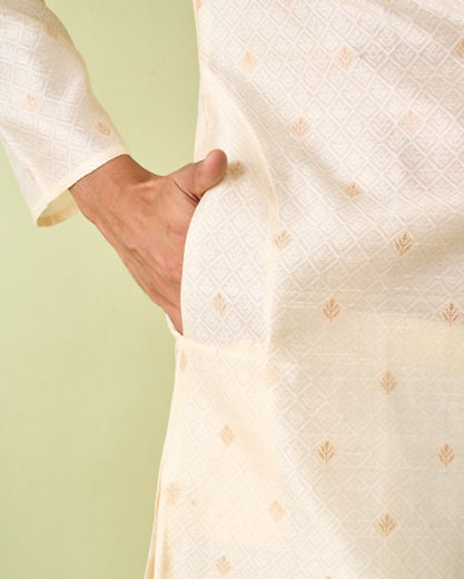 Diwas Men Cream Celebration Kurta