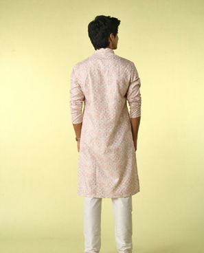 Diwas Men Cream Elegance Kurta Pajama