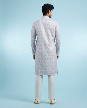 Diwas Men Grey Elegance Kurta